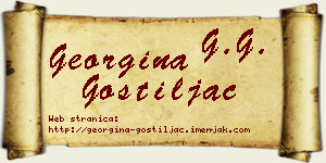Georgina Gostiljac vizit kartica